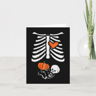 Halloween Pregnancy Skeleton Baby Halloween Costum Card