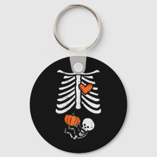 Halloween Pregnancy Skeleton Baby Halloween Costum Key Ring