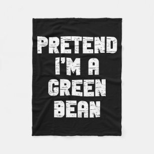 Halloween Pretend A Green Bean Costume Lazy Kids Fleece Blanket