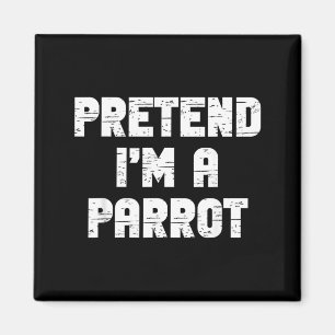 Halloween Pretend A Parrot Costume Funny Lazy Kids Magnet