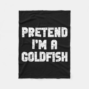Halloween Pretend Goldfish Costume Lazy Kids Fleece Blanket