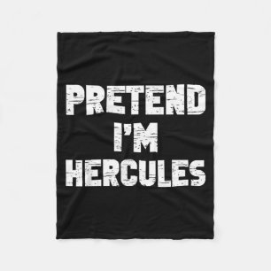 Halloween Pretend Hercules Costume Funny Lazy Kids Fleece Blanket
