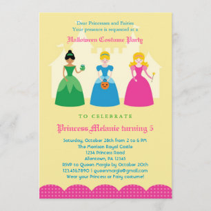 Halloween Princess Costume Party Invitation