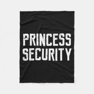 Halloween Princess Security Funny Costume Dad Men Fleece Blanket