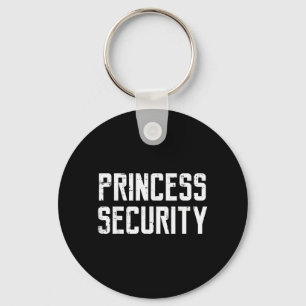 Halloween Princess Security Funny Costume Dad Men Key Ring