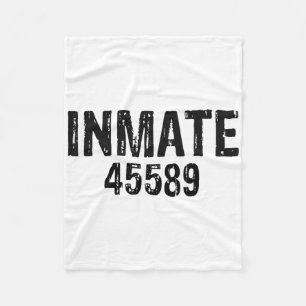 Halloween Prisoner Jail Inmate Costume  Fleece Blanket