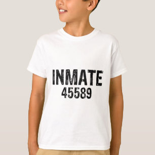 Halloween Prisoner Jail Inmate Costume  T-Shirt