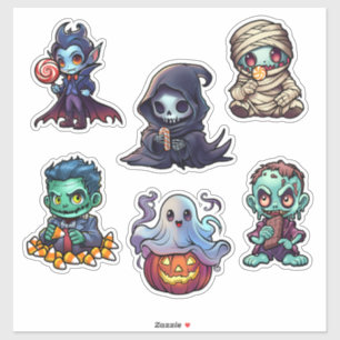 Halloween Psychofriends Cute Cartoon Monsters