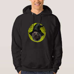Halloween Pug Dog Lovers Pumpkin Grunge Jack O Lan Hoodie