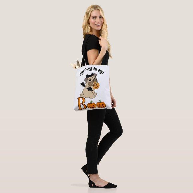 Halloween Pug Dog   Tote Bag (On Model)