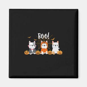 Halloween Pug Dogs Cute French Bulldog Lover  Magnet