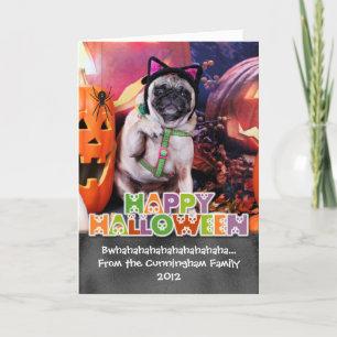 Halloween - Pug - Lily Lou Card