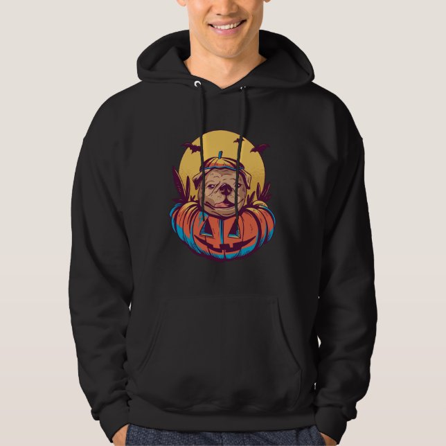 HALLOWEEN PUG Perfect Gift For you and friends Cla Hoodie (Front)
