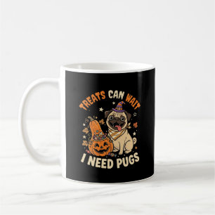 Halloween Pug Pumpkin Treats Coffee Mug