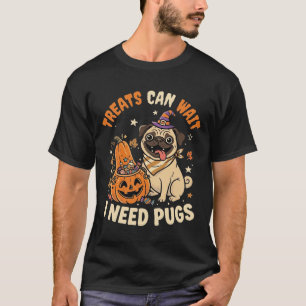 Halloween Pug Pumpkin Treats T-Shirt
