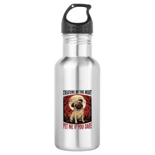 Halloween Pug Shirt with Spooky Graveyard Vintage  532 Ml Water Bottle