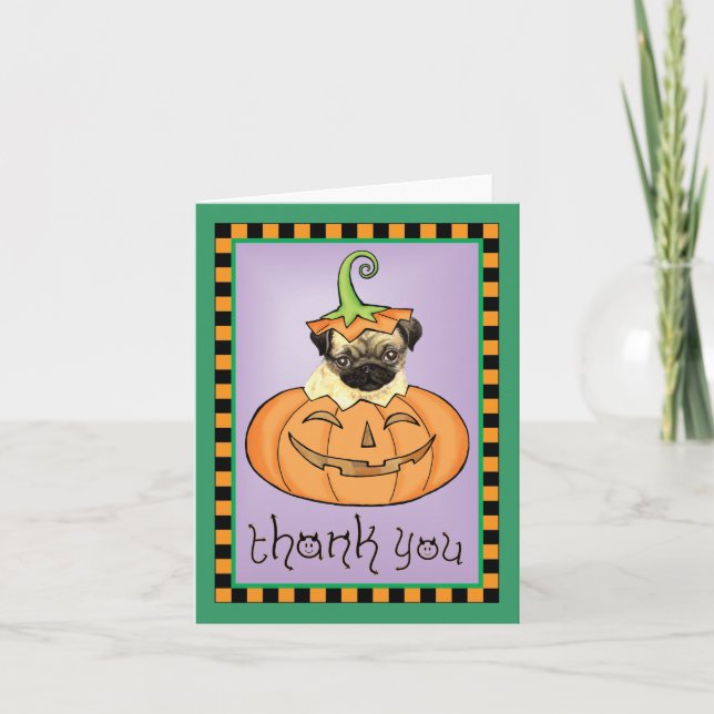 Halloween Pug Thank You (Front)