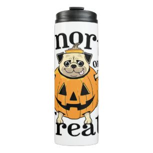Halloween Pug Thermal Tumbler