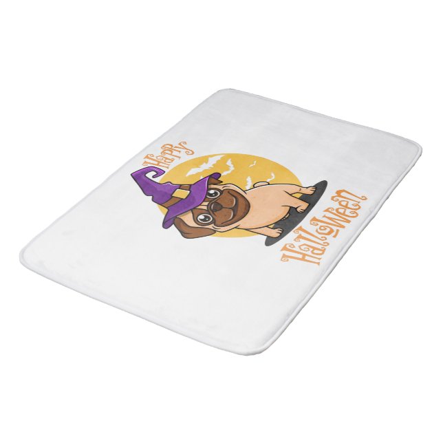 Halloween Puggy Bath Mat (Angled)