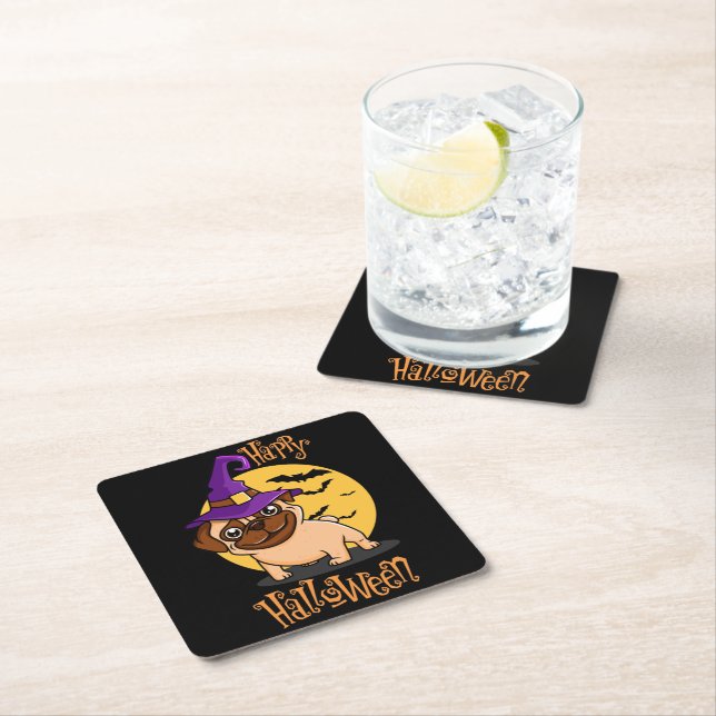 Halloween Puggy Coasters (Insitu)