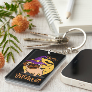 Halloween Puggy Keychain