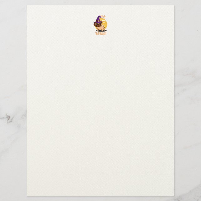 Halloween Puggy Letterhead (Front)