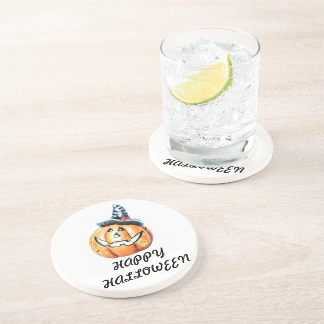 Halloween Pumkin Coaster (Side)