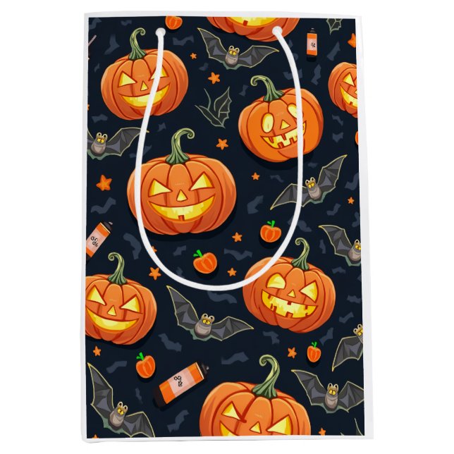 Halloween Pumkin Gift bag (Front)