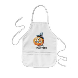 Halloween Pumkin Kids Apron