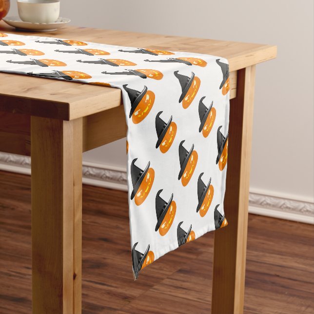 Halloween Pumkin Short Table Runner (In Situ)