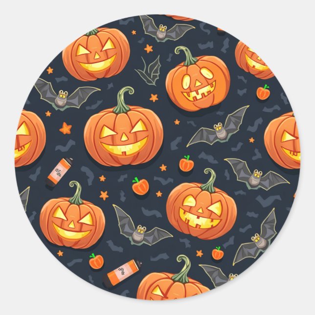 Halloween Pumkin Sticker (Front)