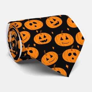 Halloween Pumkins 2024 Necktie Suit Accessories