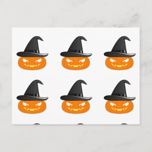 Halloween Pumkins Postard Announcement Postcard