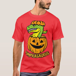 Halloween Pumpkasaurus Kids Boy Pumpkin Dinosaur T-Shirt