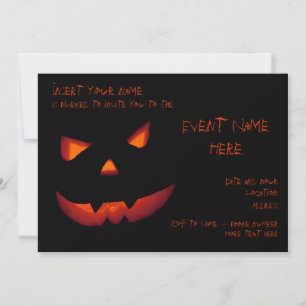 Halloween Pumpkin 001 Invitation