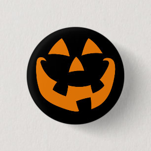 Halloween Pumpkin 3 Cm Round Badge