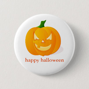 Halloween Pumpkin 6 Cm Round Badge