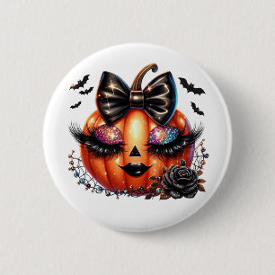 Halloween Pumpkin  6 Cm Round Badge