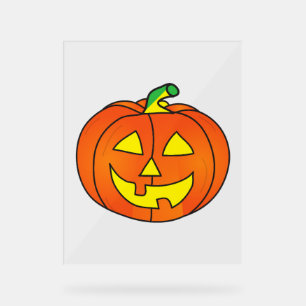Halloween pumpkin acrylic sign