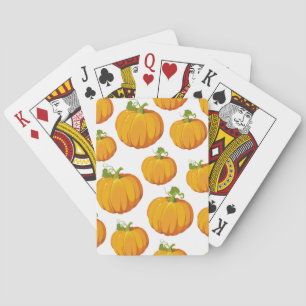 Halloween Pumpkin And Spooky Trick Or Treat Playing Cards