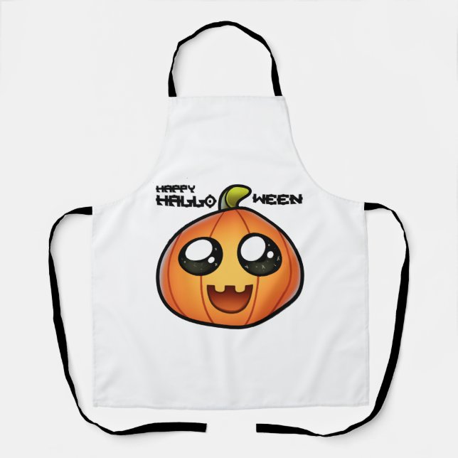 halloween pumpkin             apron (Front)