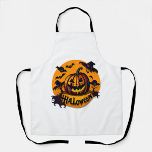 Halloween pumpkin apron