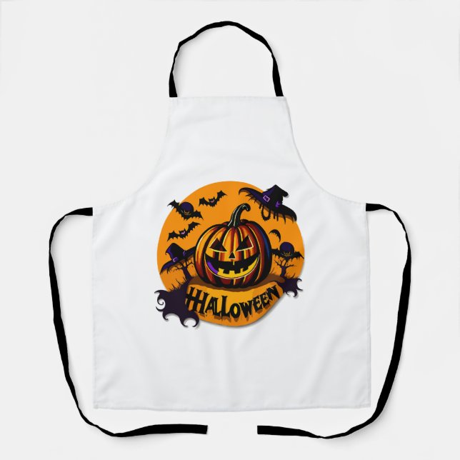 Halloween pumpkin                                 apron (Front)