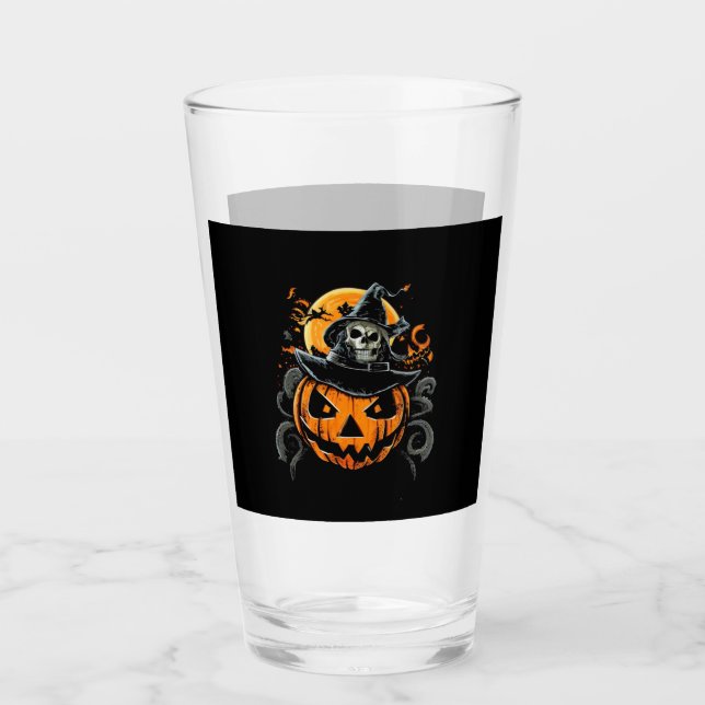 Halloween/pumpkin/autumn/fall  glass (Front)
