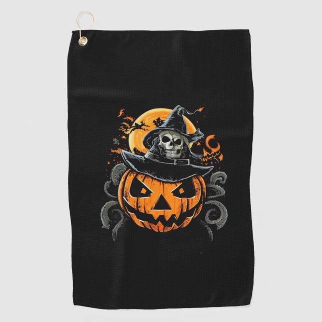Halloween/pumpkin/autumn/fall  golf towel (Front)