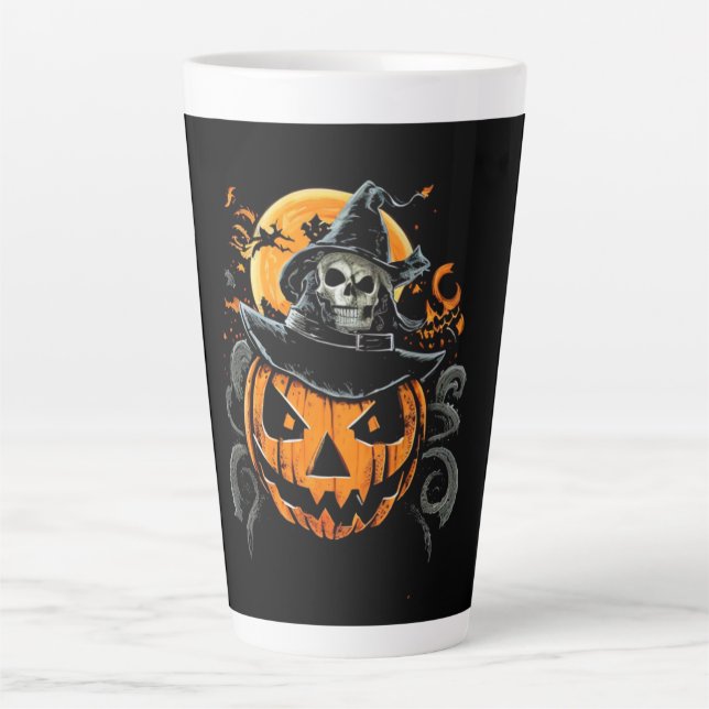 Halloween/pumpkin/autumn/fall  latte mug (Front)