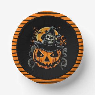 Halloween/pumpkin/autumn/fall  paper plate