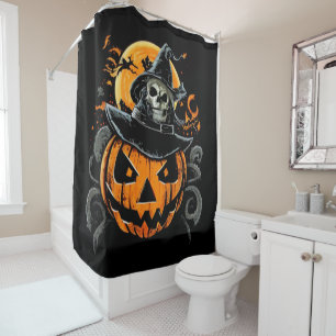 Halloween/pumpkin/autumn/fall shower curtain