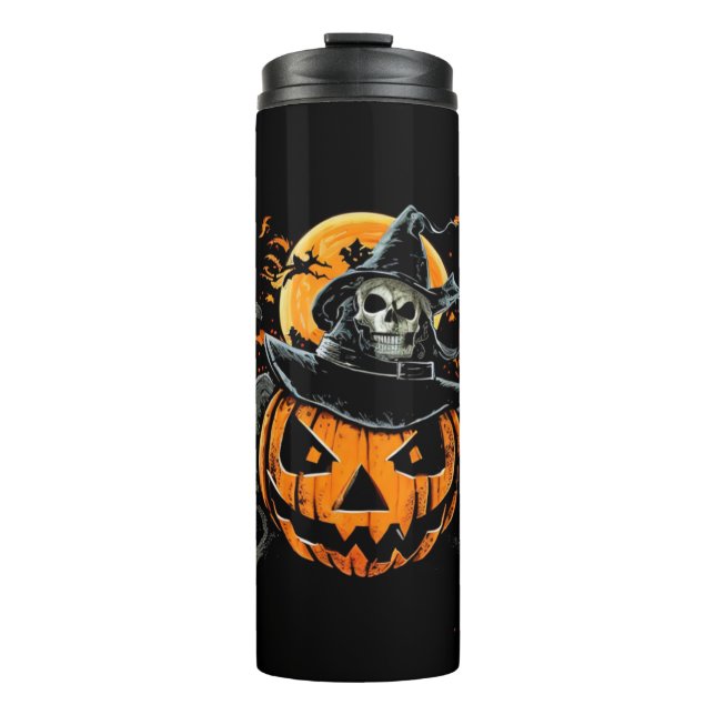 Halloween/pumpkin/autumn/fall  thermal tumbler (Front)