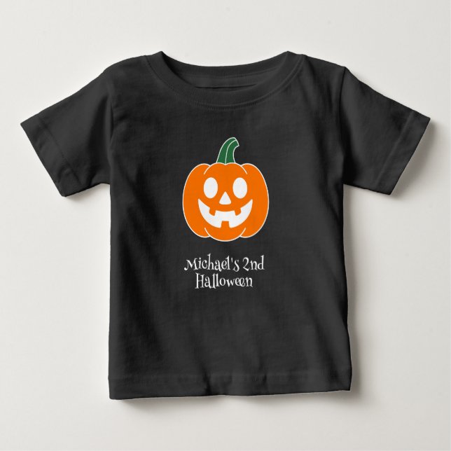 Halloween Pumpkin Baby Boy Baby T-Shirt (Front)